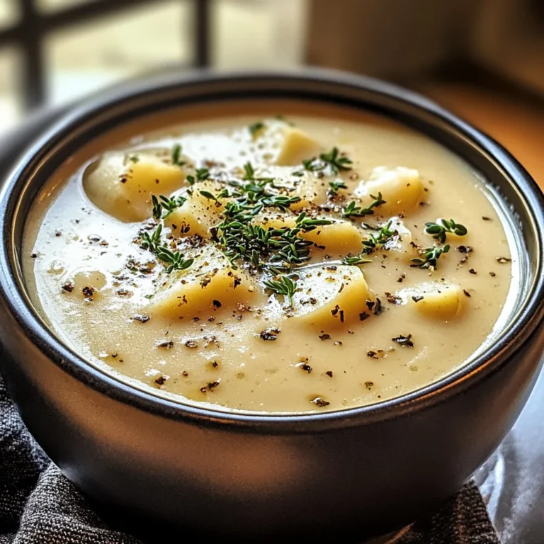 Cheddar Garlic Herb Potato Soup