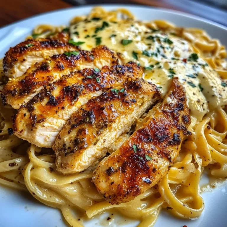 Creamy Cajun Three-Cheese Chicken Linguine