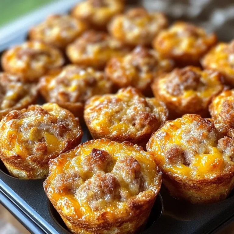High-Protein Pancake Sausage Mini Muffins