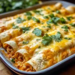 High Protein Creamy Chilli Chicken Enchiladas