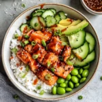Honey Sriracha Salmon Bowls