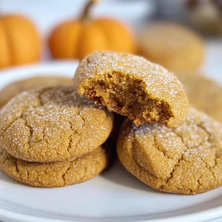 Soft and Chewy Pumpkin Molasses Cookies