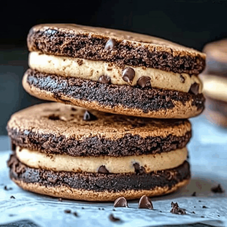 Brownie Cookie Dough Sandwich Cookies: An Amazing Ultimate 7-Layer Dessert Delight